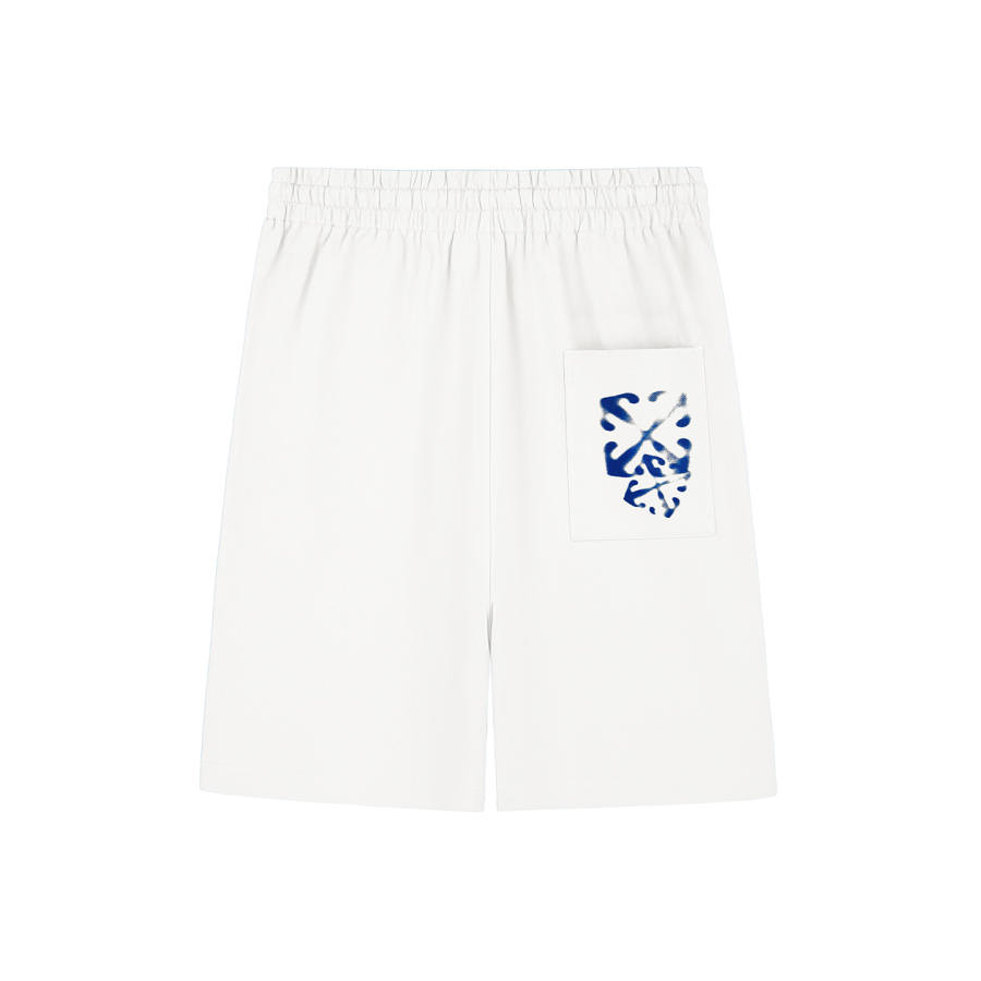 OFF-WHITE OFF WHITE Casual Shorts Unisex White Moderate Straight Fit Pants