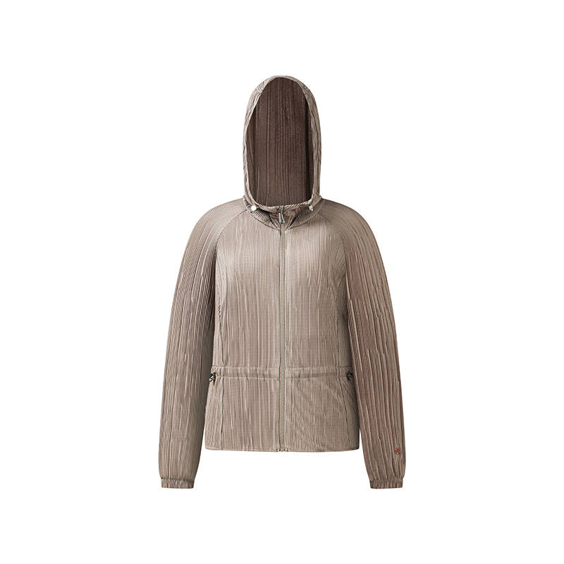 FILA Golf Jackets Women's Zongzi Leaves Brown Hooded Non Detachable Moderate Other