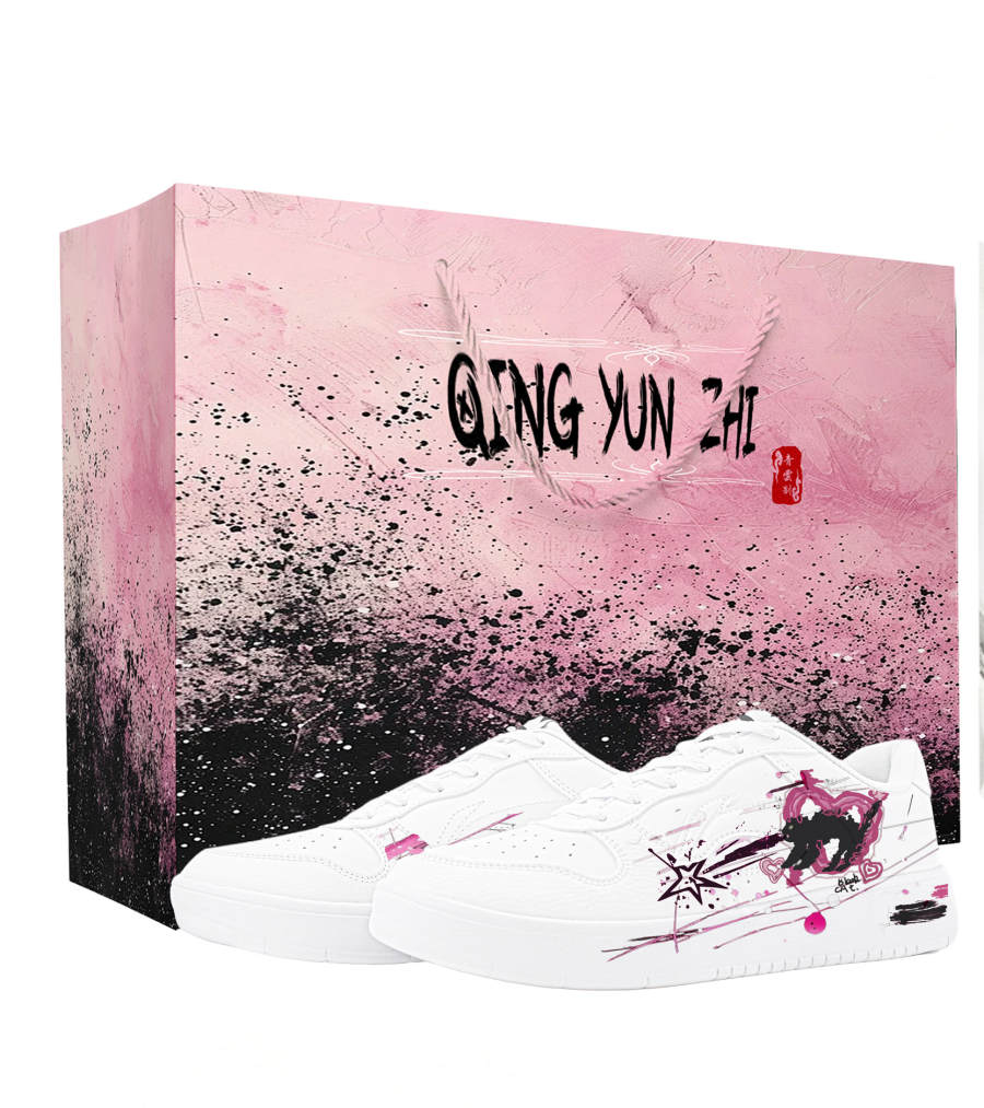Li-Ning Li Ning Floating Boat Skateboard Shoes Unisex Low Top White, Black, Pink Urban Chic Style Colorway