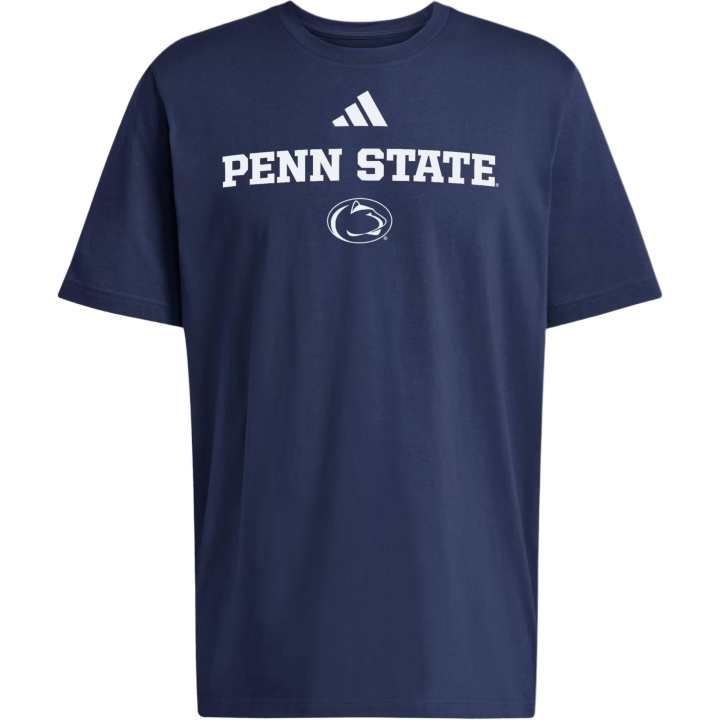 Adidas Adidas T Shirts Men's Marine Blue/Ncaa Psu 705 Crew Neck Moderate