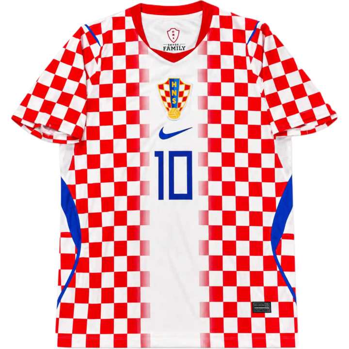 Nike Nike Croatia National Team Soccer Jerseys Men's White Crew Neck Moderate