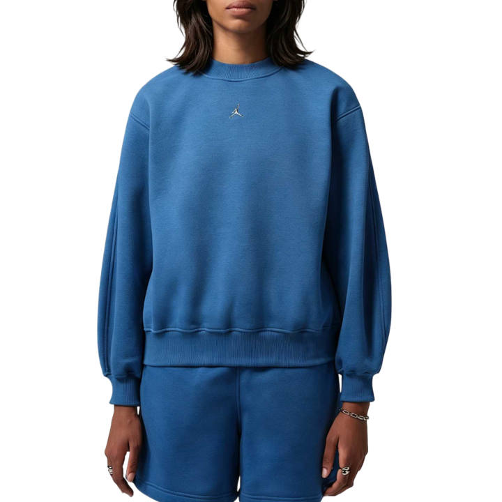 Jordan Jordan Brooklyn Sweatshirts Women's True Blue Crew Neck Moderate
