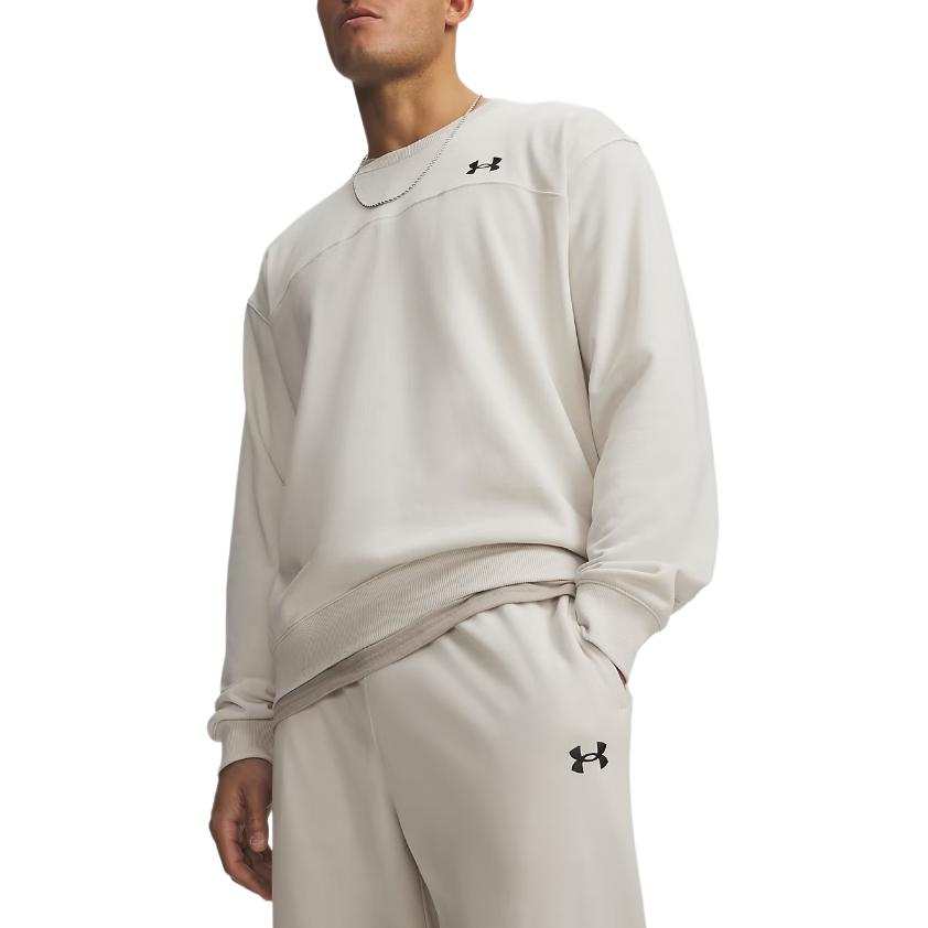 Under Armour Sweatshirts Men's Peak White Crew Neck Moderate
