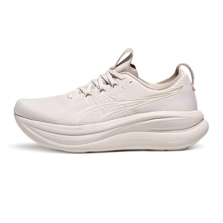 ASICS GEL NIMBUS 28 Running Shoes Women's Low Top Soft Oat/Butter