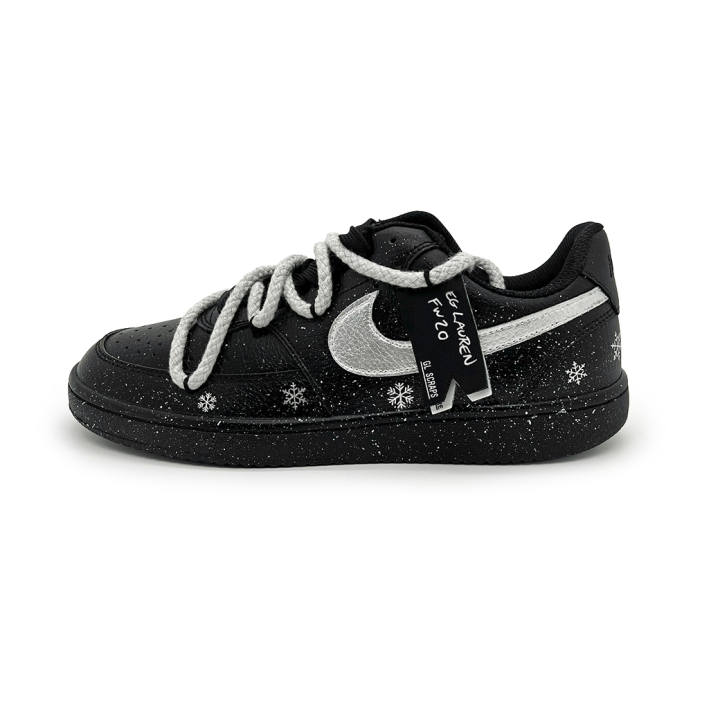 Nike Nike Court Vision Low Skateboard Shoes Unisex Low Top Silver