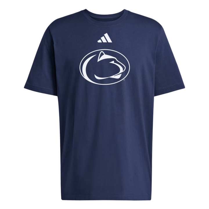 Adidas Adidas T Shirts Men's Marine Blue Crew Neck Moderate