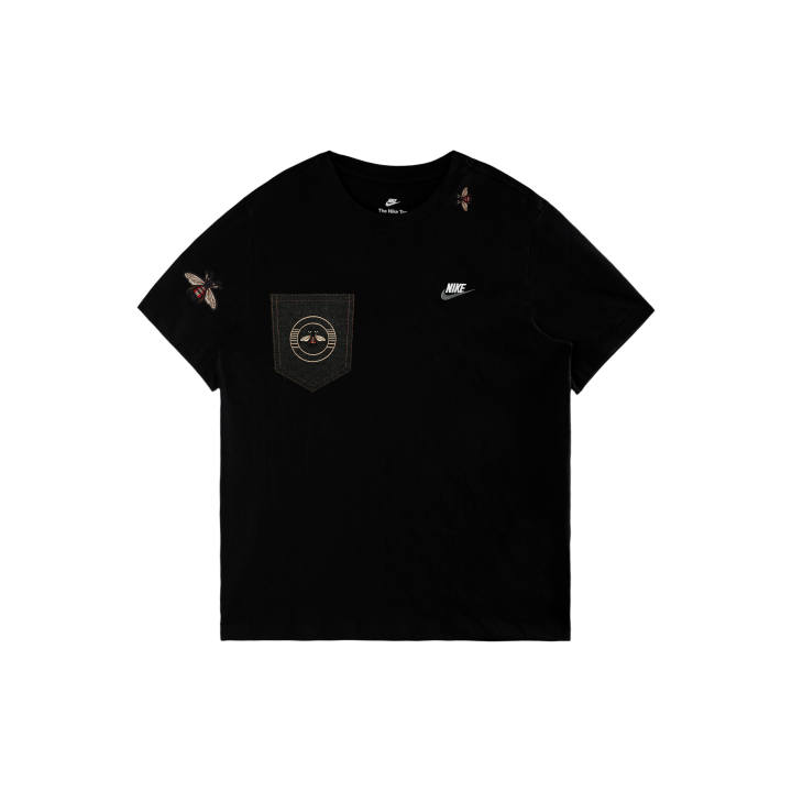 Nike Nike Sportswear T Shirts Men's Black/White/Dark Gray Crew Neck Moderate