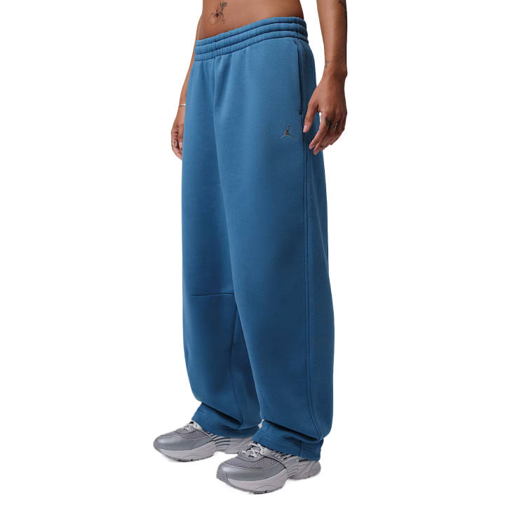 Jordan Jordan Brooklyn Knitted Sweatpants Women's True Blue Moderate Wide Leg Pants