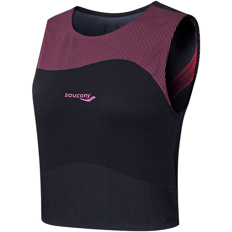 Saucony Running Tank Tops Women's Jet Black Moderate