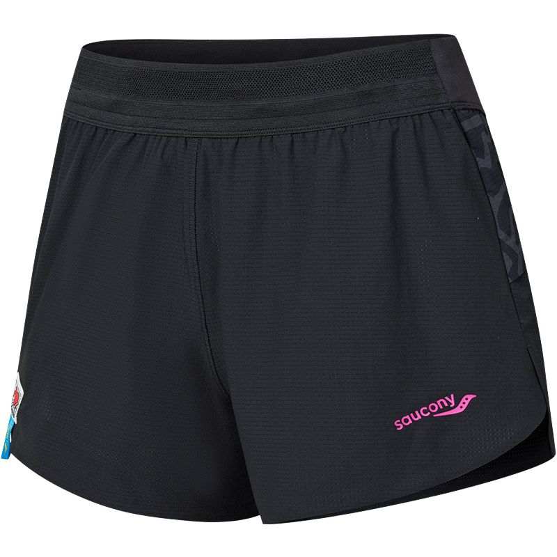 Saucony X Keith Haring Running Shorts Women's Jet Black Thin