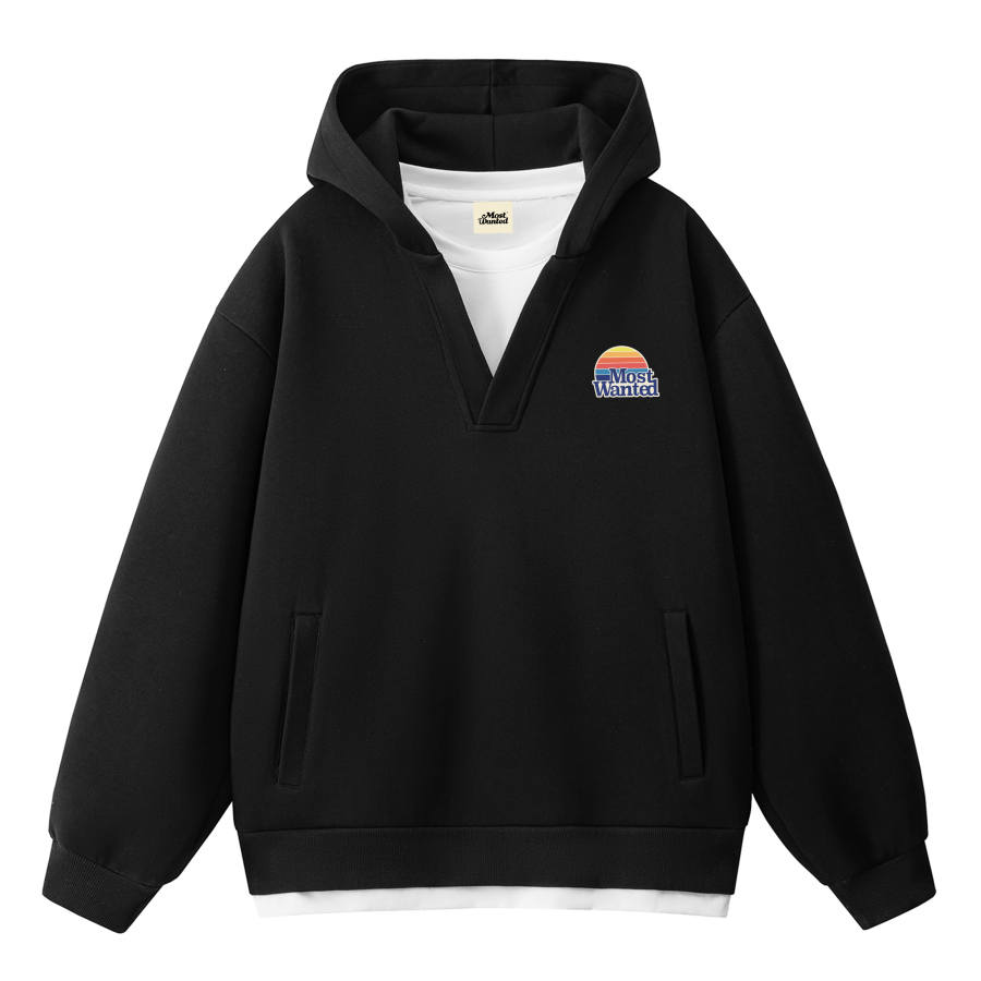 MostwantedLab Sweatshirts Unisex Hooded Non Detachable Moderate Straight Fit