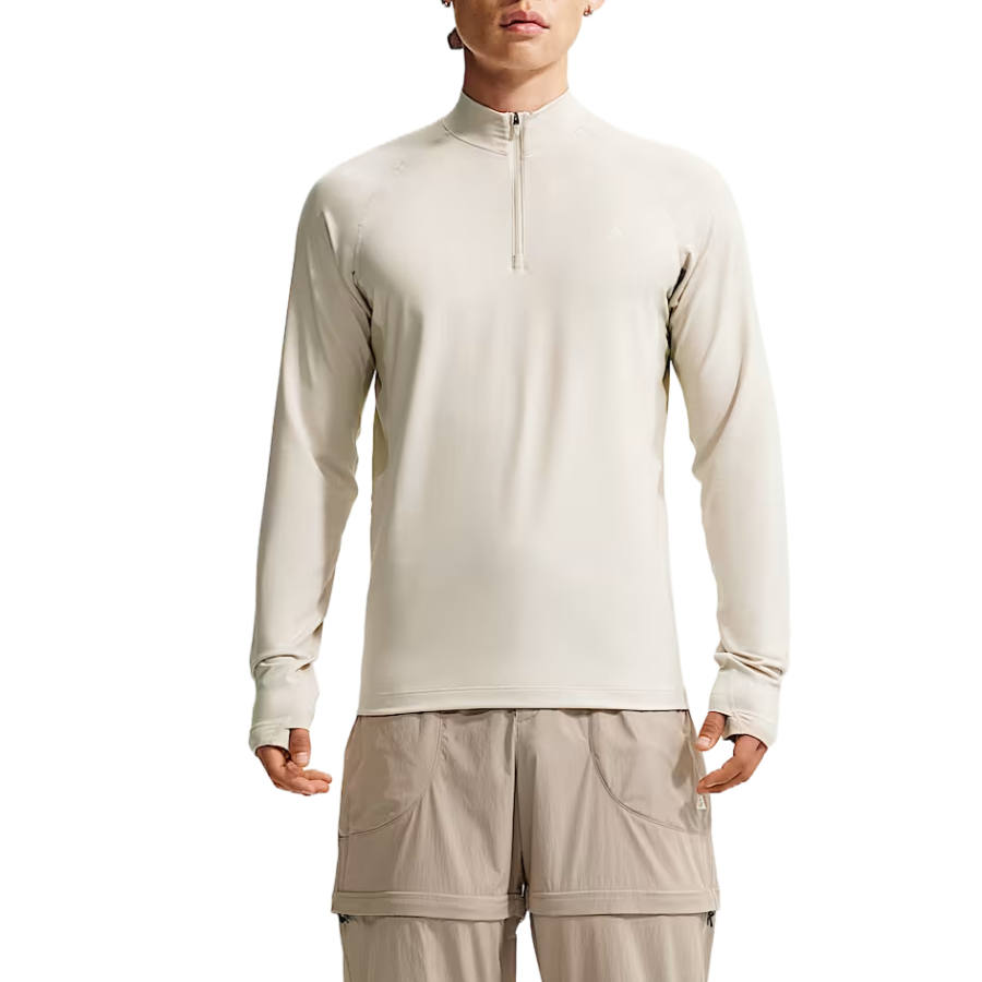 Nike Nike ACG DRI FIT Quick Dry T Shirts Men's Light Earth Brown/Milk White II/Light Red/Mountain White Stand Collar Moderate