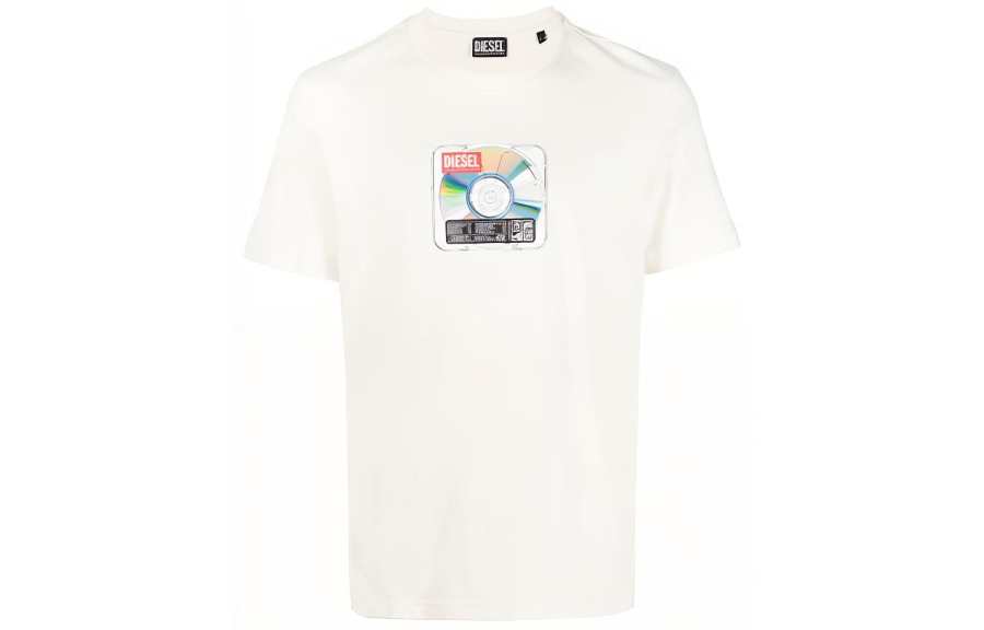 DIESEL DIESEL T Shirts Men's White Crew Neck