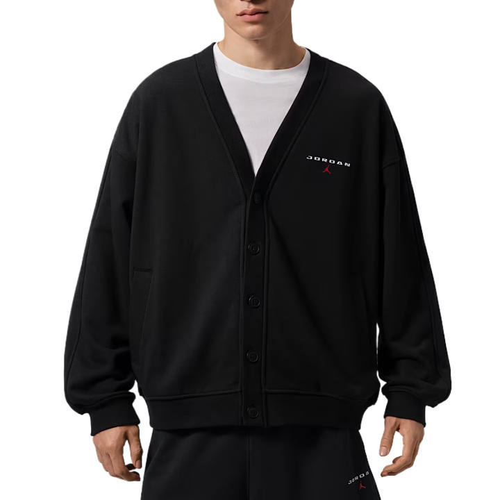Jordan Jordan Flight Knitwear Men's Black V Neck Moderate