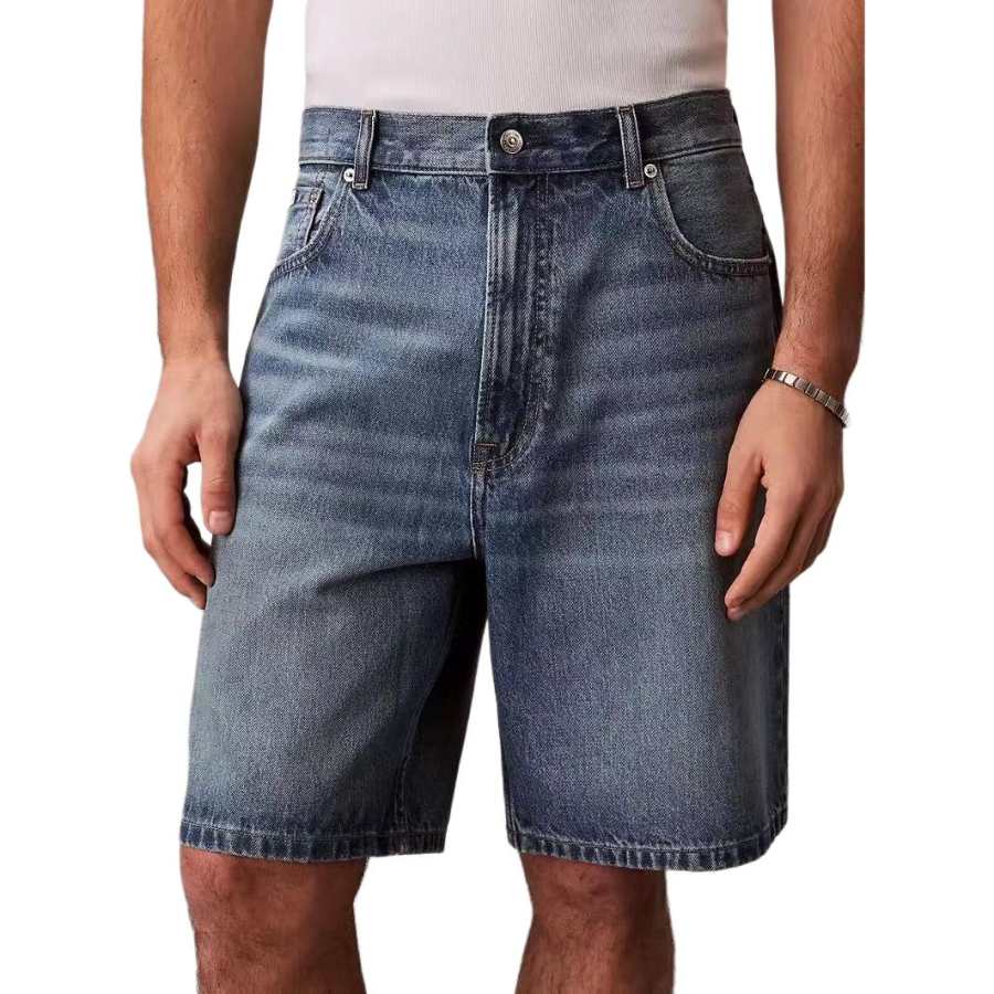 Calvin Klein Denim Shorts Men's Blue Moderate