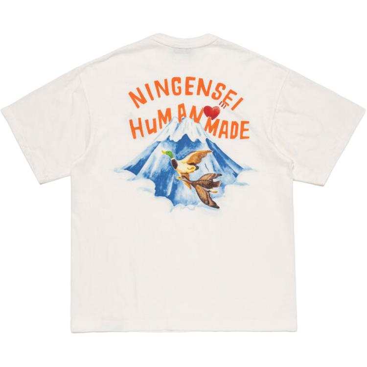 HUMAN MADE NINGENSEI T Shirts Unisex White Crew Neck