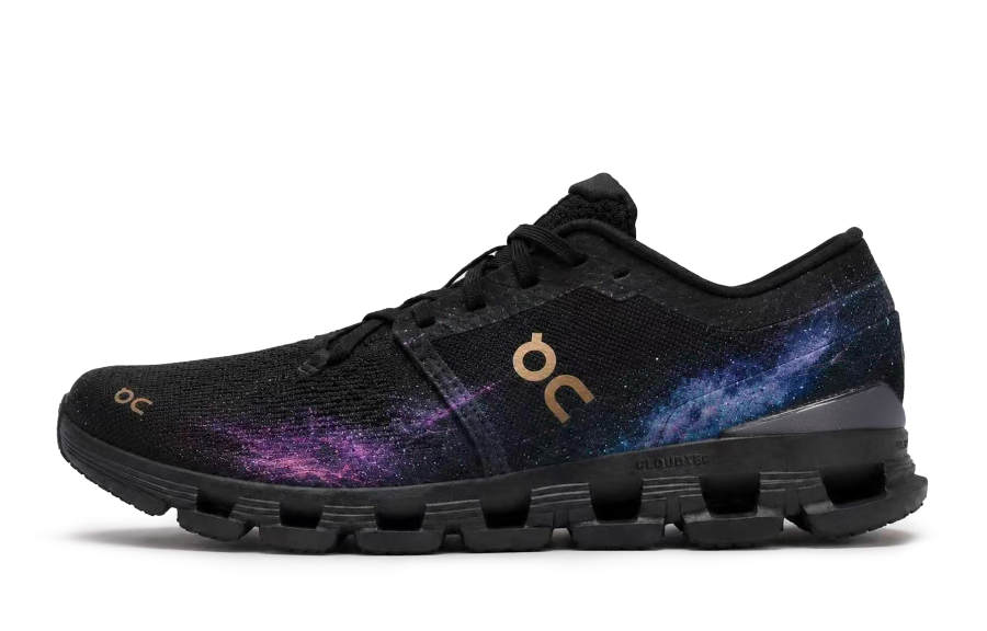 On Cloud X4 Running Shoes Women's Low Top Purple/Blue