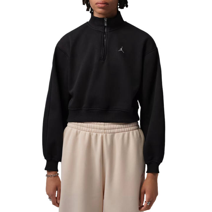 Nike Nike Sweatshirts Women's Black Stand Collar Moderate Straight Fit