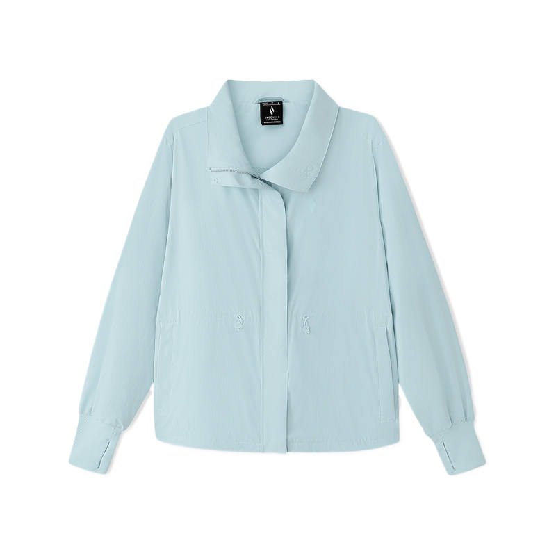Skechers Shirts Women's Folk Blue 04H4 Lapel Moderate