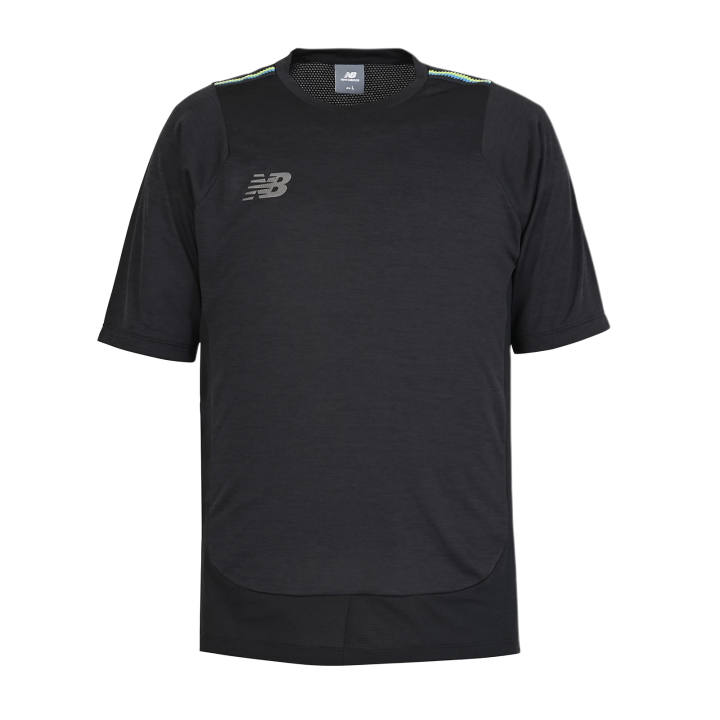 New Balance New Balance Black Out T Shirts Men's Black Crew Neck Moderate Straight Fit
