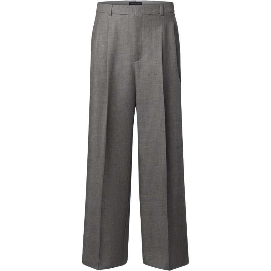 LOUIS VUITTON Casual Pants Men's Gray Moderate Wide Leg Pants