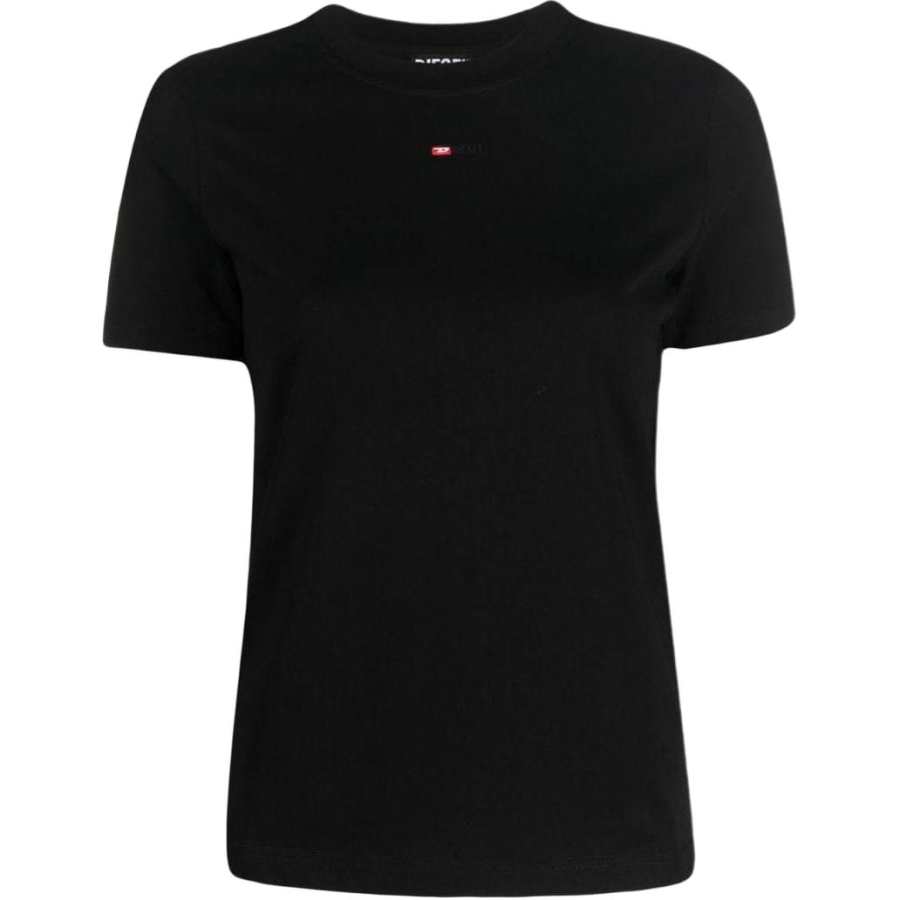 DIESEL T Shirts Women's Black Crew Neck Moderate