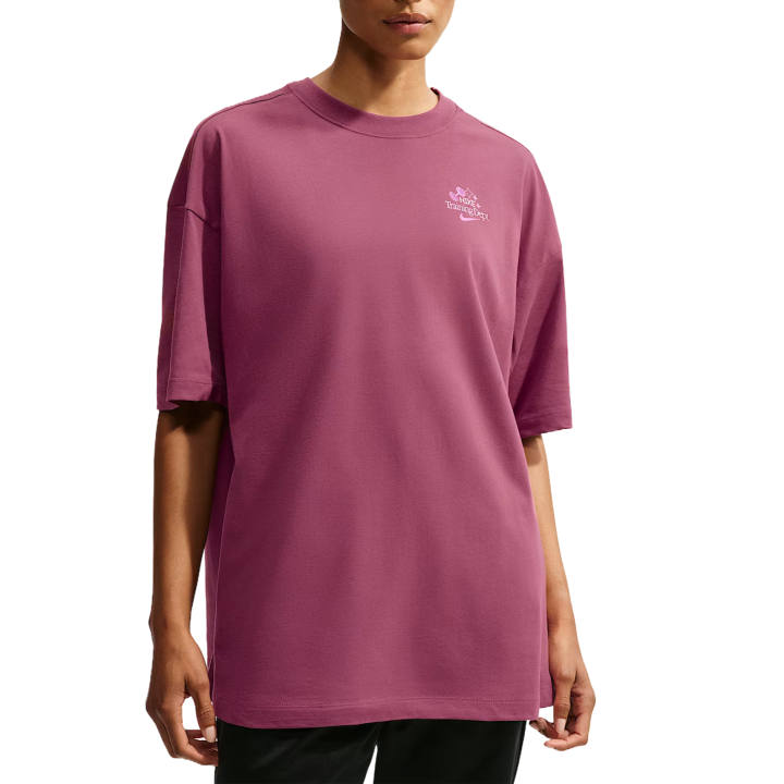 Nike Nike T Shirts Women's Pink Smoke Crew Neck Moderate