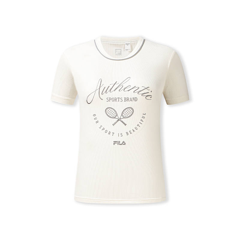 FILA Tennis T Shirts Women's Ice Cream Crew Neck Moderate Other