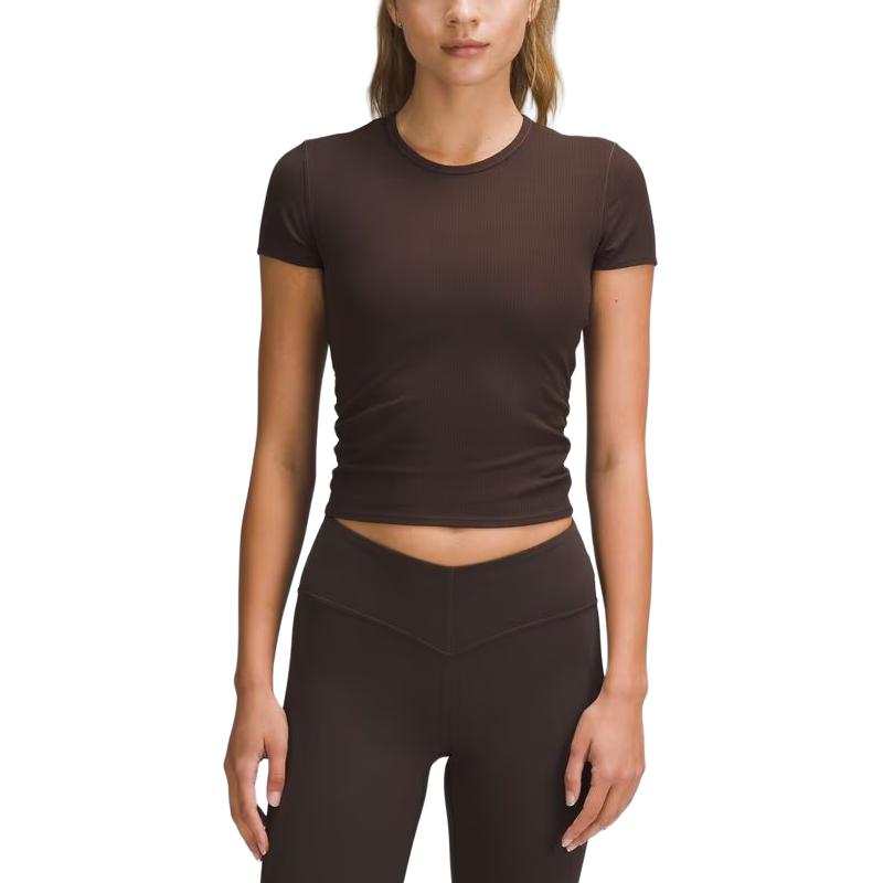 Lululemon All It Takes Yoga T Shirts Women's Crew Neck Moderate