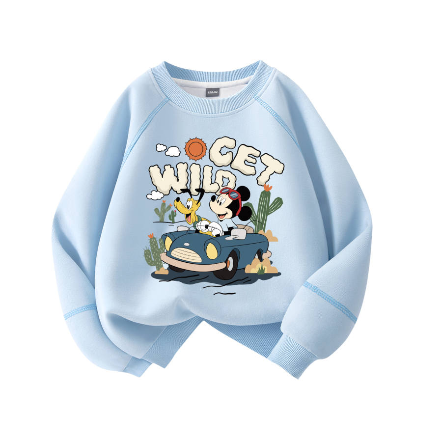 Disney Kids Sweatshirts Crew Neck Moderate Stretch