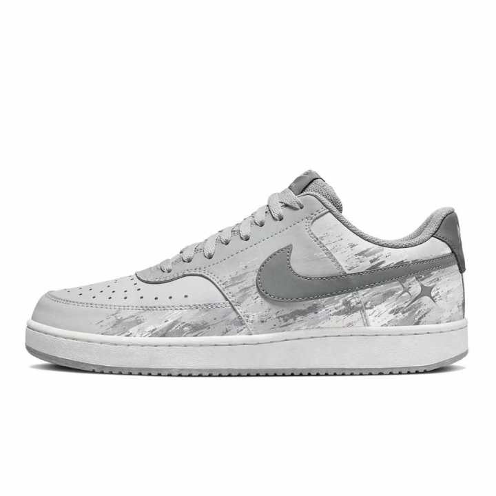Nike Nike Court Vision Skateboard Shoes Men's Low Top White Gray