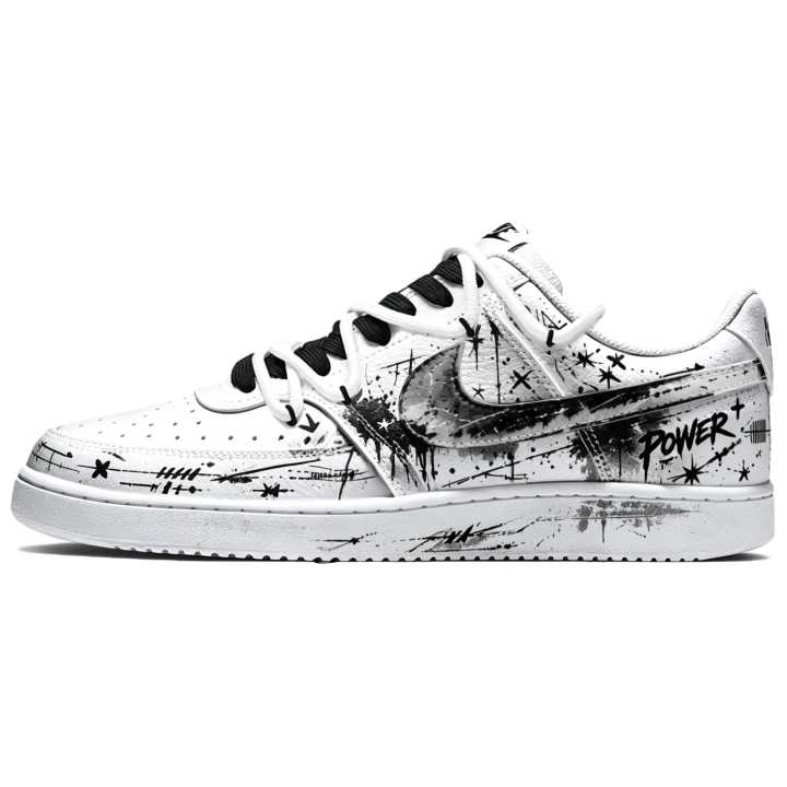 Nike Nike Court Vision 1 Skateboard Shoes Men's Low Top Black White