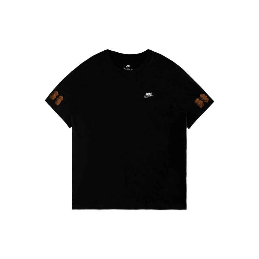 Nike Nike Sportswear Club T Shirts Men's Black/White/Dark Gray Crew Neck Moderate