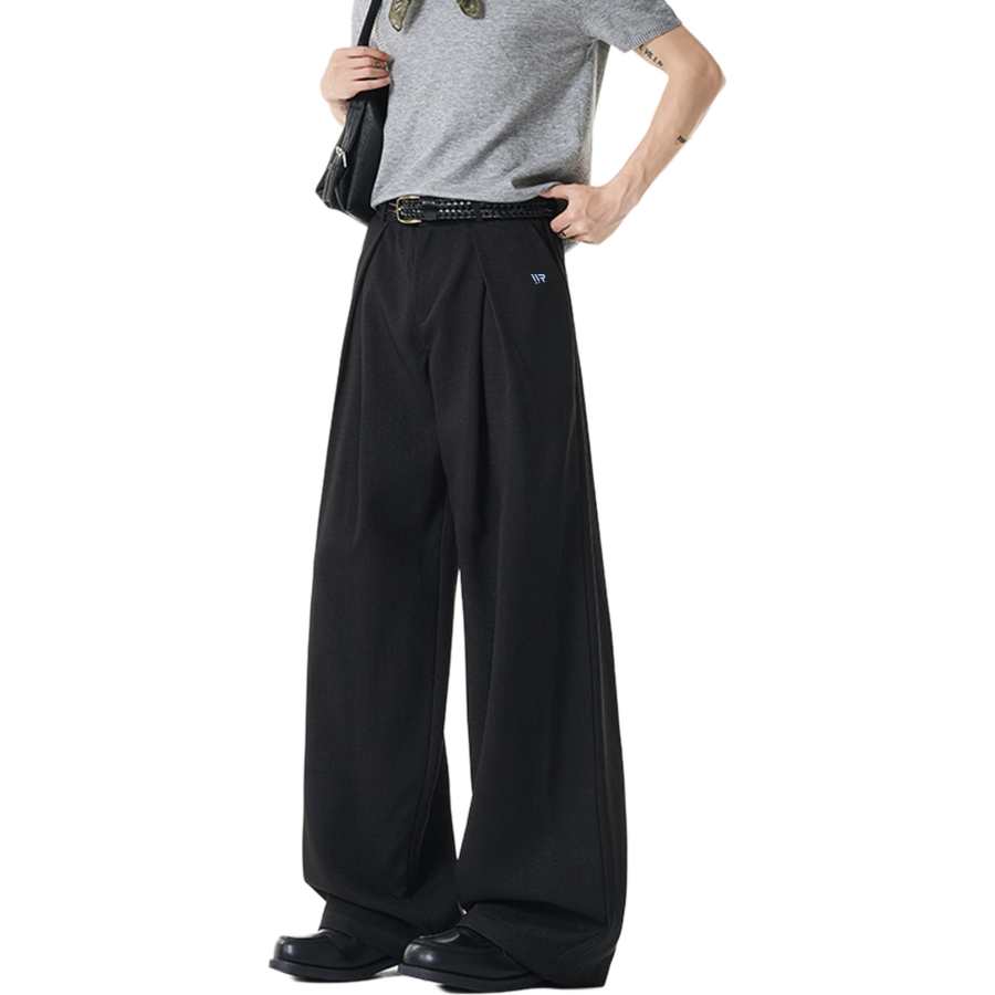 WARRIOR WARRIOR Suit Pants Unisex Thin Wide Leg Pants