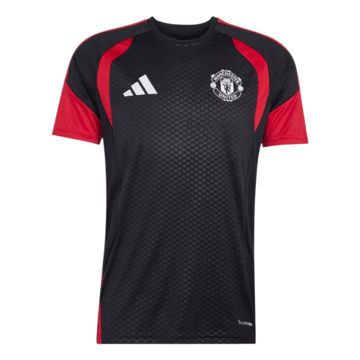 Adidas Adidas Manchester United Soccer Jerseys Men's Black Crew Neck Moderate
