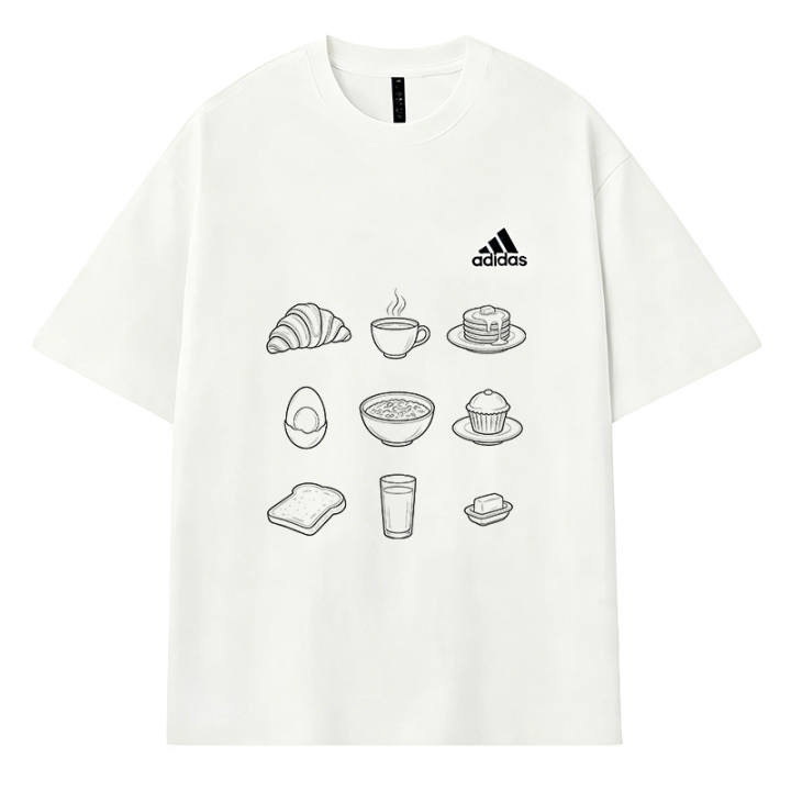 Adidas Adidas MUST HAVES T Shirts Unisex Ecru Crew Neck