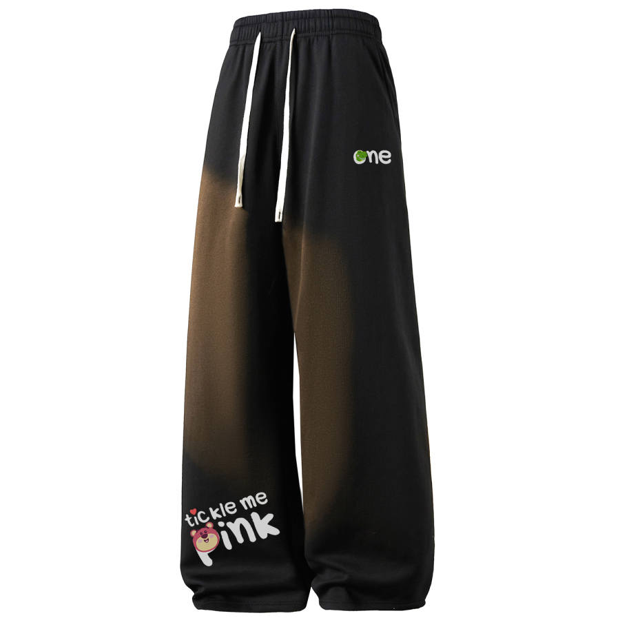 Disney Knitted Sweatpants Unisex Thin Straight Fit Pants
