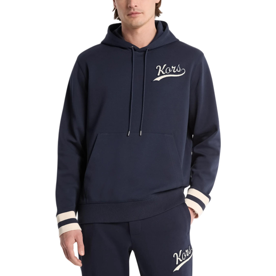 MICHAEL KORS Sweatshirts Men's Dark Blue Hooded Non Detachable Moderate