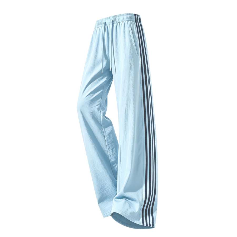 WARRIOR WARRIOR Knitted Sweatpants Unisex Thin Straight Fit Pants