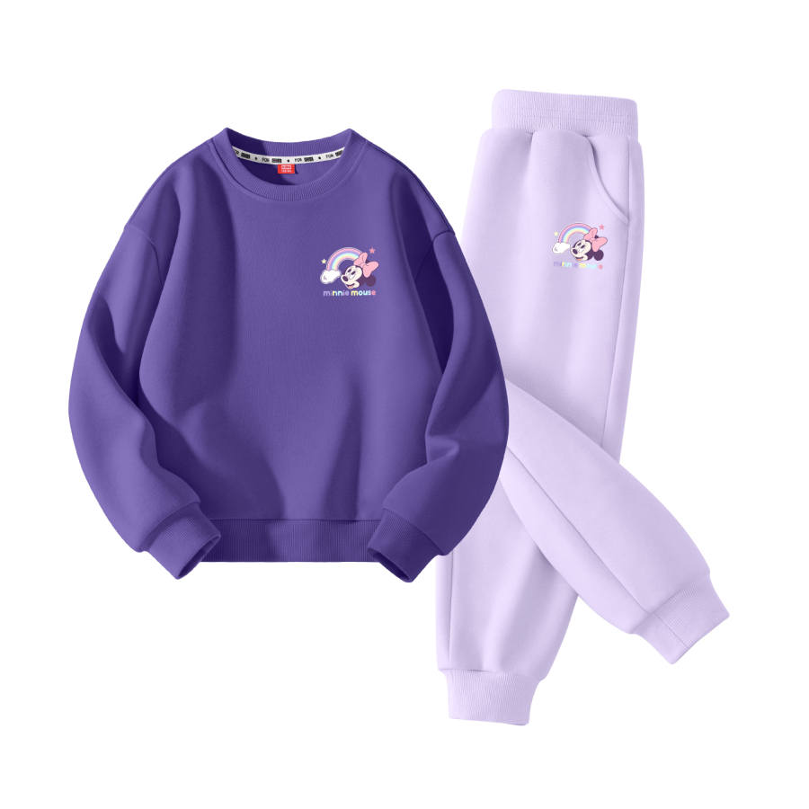 Disney Kids Casual Sportswear Crew Neck Moderate Stretch Breathable