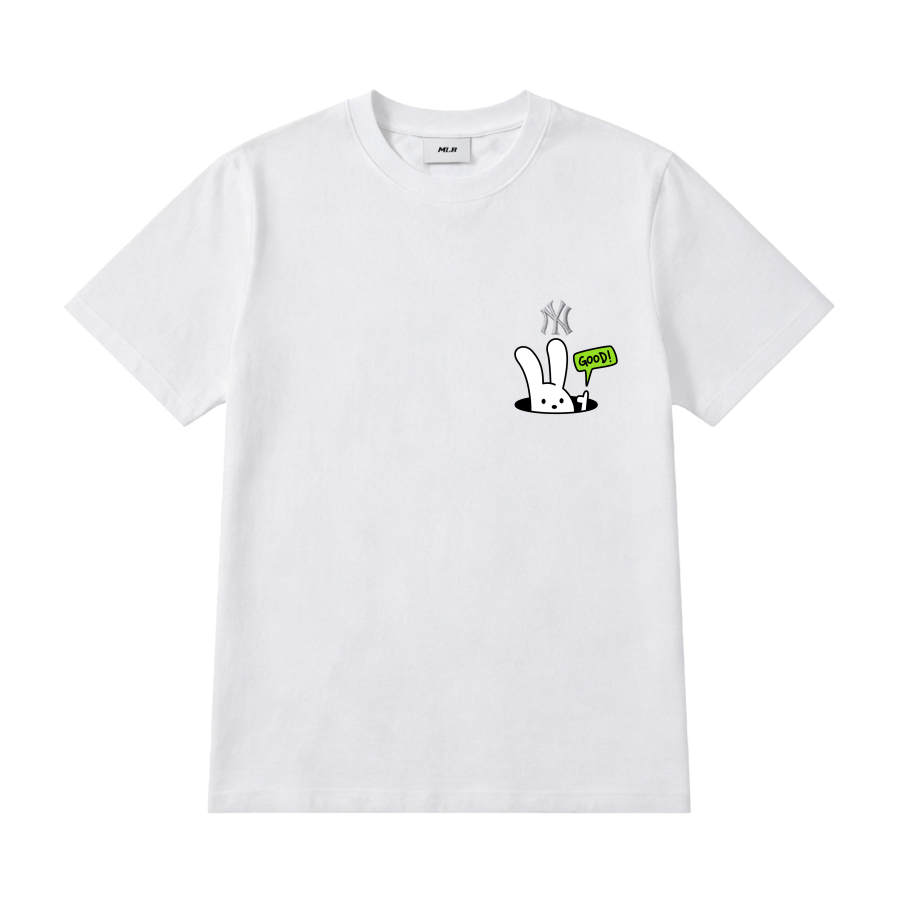 MLB MLB T Shirts Unisex White Crew Neck Moderate Straight Fit