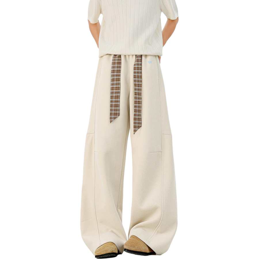 WARRIOR WARRIOR Casual Pants Unisex Thin Wide Leg Pants