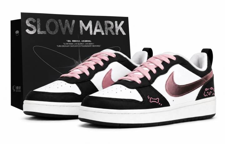 Nike Nike Court Borough Skateboard Shoes Women's Low Top Pink
