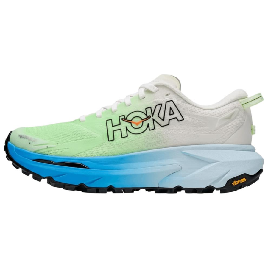 HOKA ONE ONE Mafate 5 Trail Running Shoes Women's Low Top Green White Blue