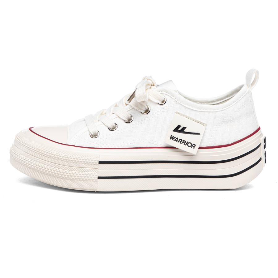 WARRIOR WARRIOR Canvas Shoes Women's Low Top White