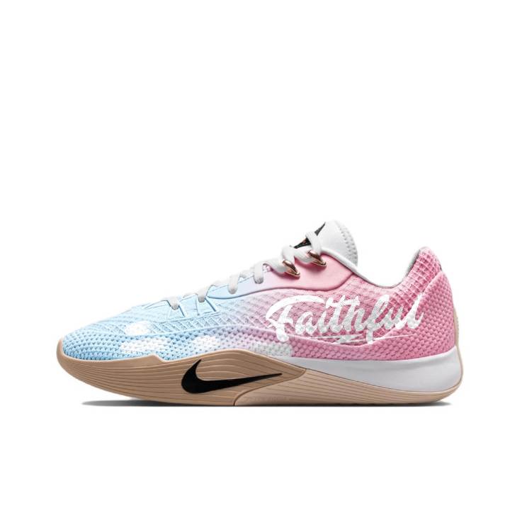 Nike Nike S.T. Flare Basketball Shoes Unisex Low Top Blue Pink Gradient Color Block