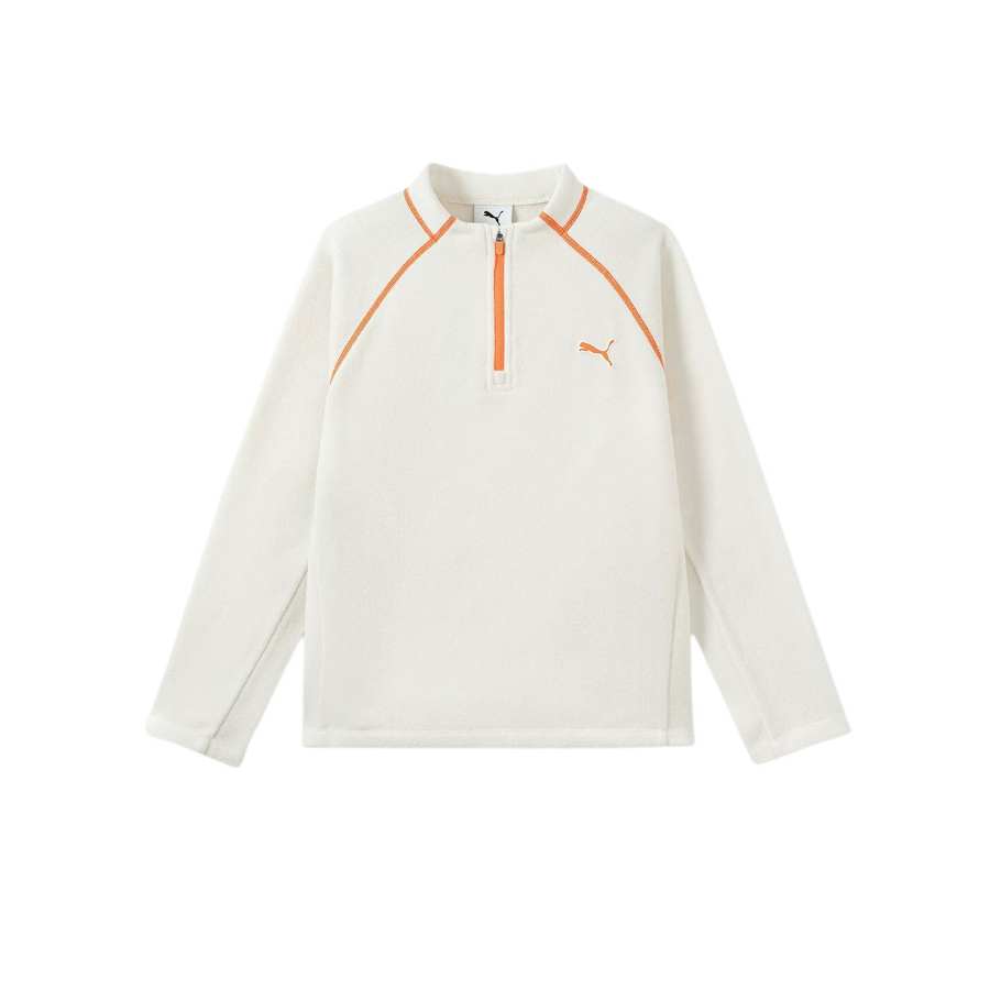 PUMA Kids T Shirts Stand Collar Moderate Stretch
