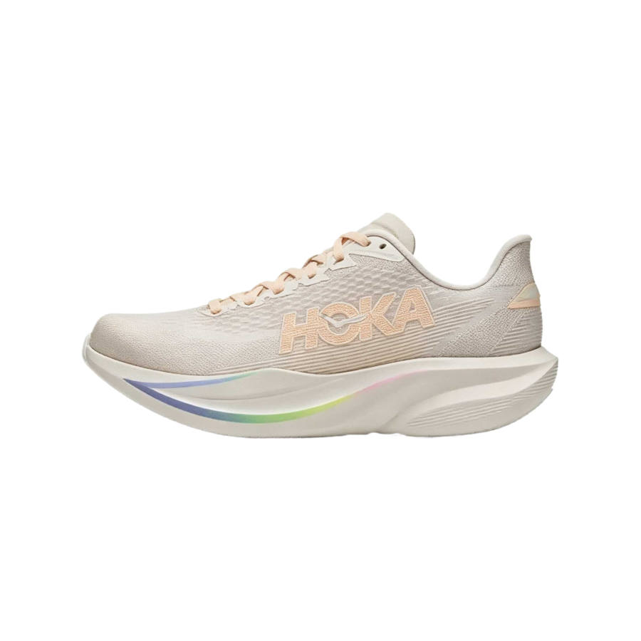 HOKA ONE ONE MACH 7 Running Shoes Women's Low Top Oat White/Ya Shi White