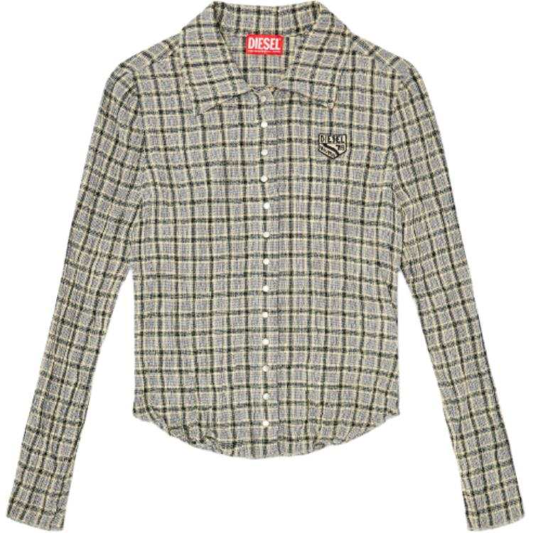 DIESEL Shirts Women's Gray Lapel Moderate Other