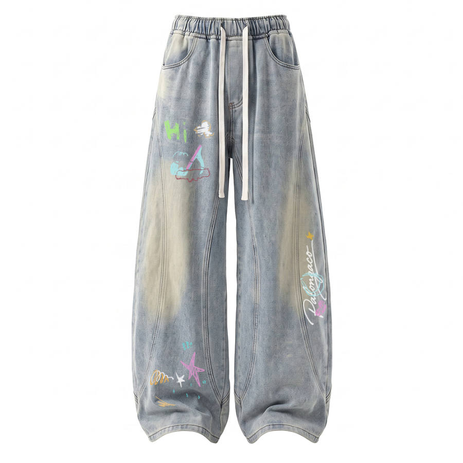 PAL ONGACO Jeans Unisex Moderate Scimitar Pants